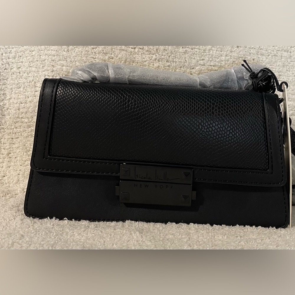 Nicole Miller Faux Leather Crossbody